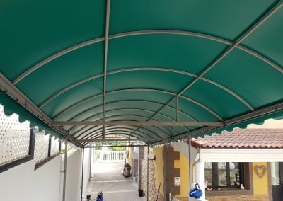 Instalación de toldo fijo