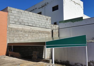Instalación de toldo fijo