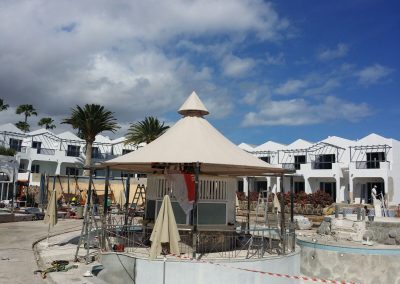 Instalación de toldo fijo