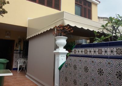 Instalación de toldo fijo