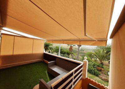 Toldo Nublo instalado en terraza