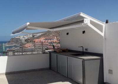 Toldo Nublo instalado en terraza