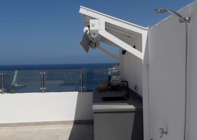 Toldo Nublo instalado en terraza