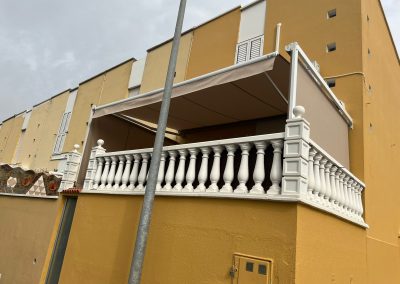 Toldo Nublo instalado en terraza