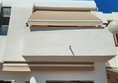 Instalación del Toldo Punto Recto