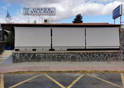 Instalación del Toldo Punto Recto