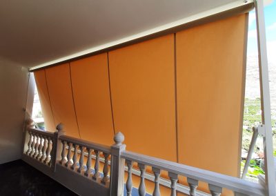 Instalación del Toldo Punto Recto