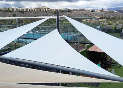 Toldo Tensionado Arriostrado