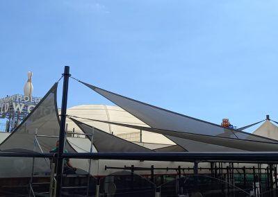 Toldo Tensionado Arriostrado