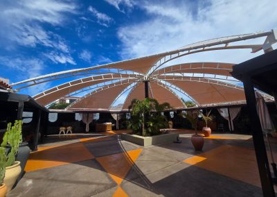Toldo Tensionado Arriostrado