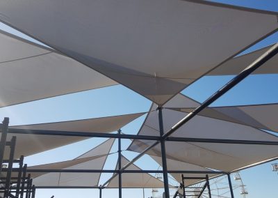 Toldo Tensionado Arriostrado
