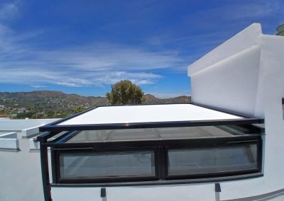 Instalación toldo tensionado modelo sirio