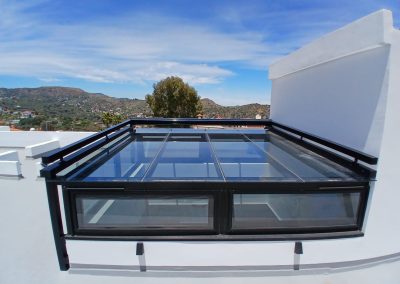 Instalación toldo tensionado modelo sirio