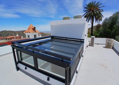 Instalación toldo tensionado modelo sirio