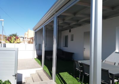 Instalación toldo vertical - cofre