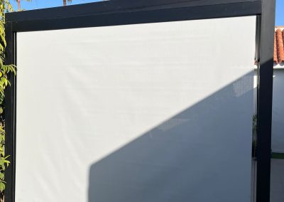 Instalación toldo vertical de varilla