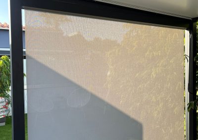Instalación toldo vertical de varilla